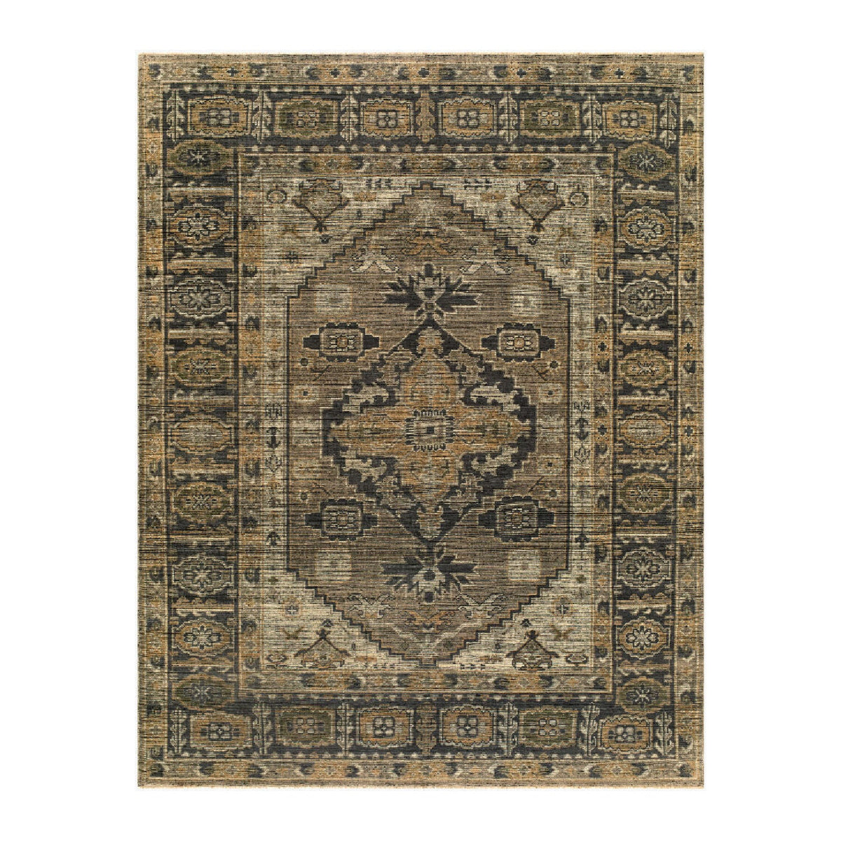 Modern furniture - Fringed Wool Printed Carpet - www.oroa.com