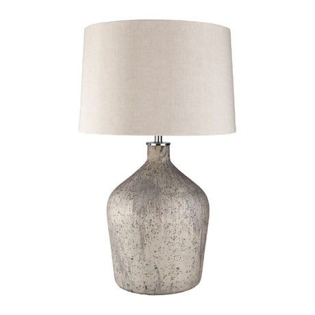 Modern European furniture - Distressed Taupe Glass Table Lamp - www.oroa.com