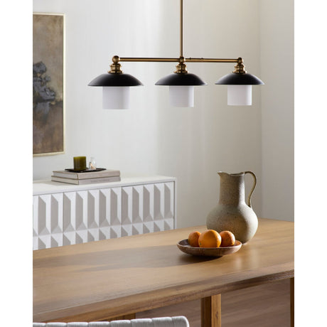 Modern European furniture - Black Iron 3-Light Chandelier - www.oroa.com