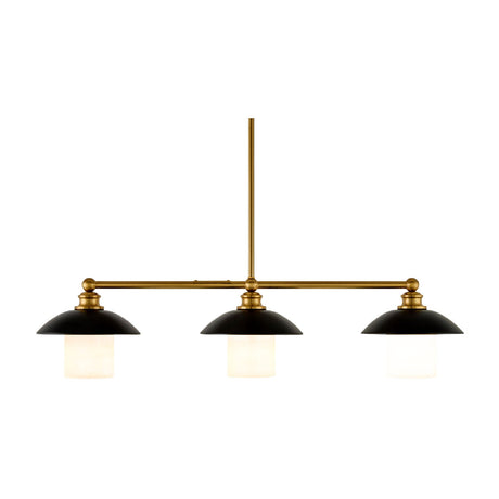 Modern European furniture - Black Iron 3-Light Chandelier - www.oroa.com