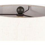 Modern European furniture - White Linen Floor Lamp - www.oroa.com