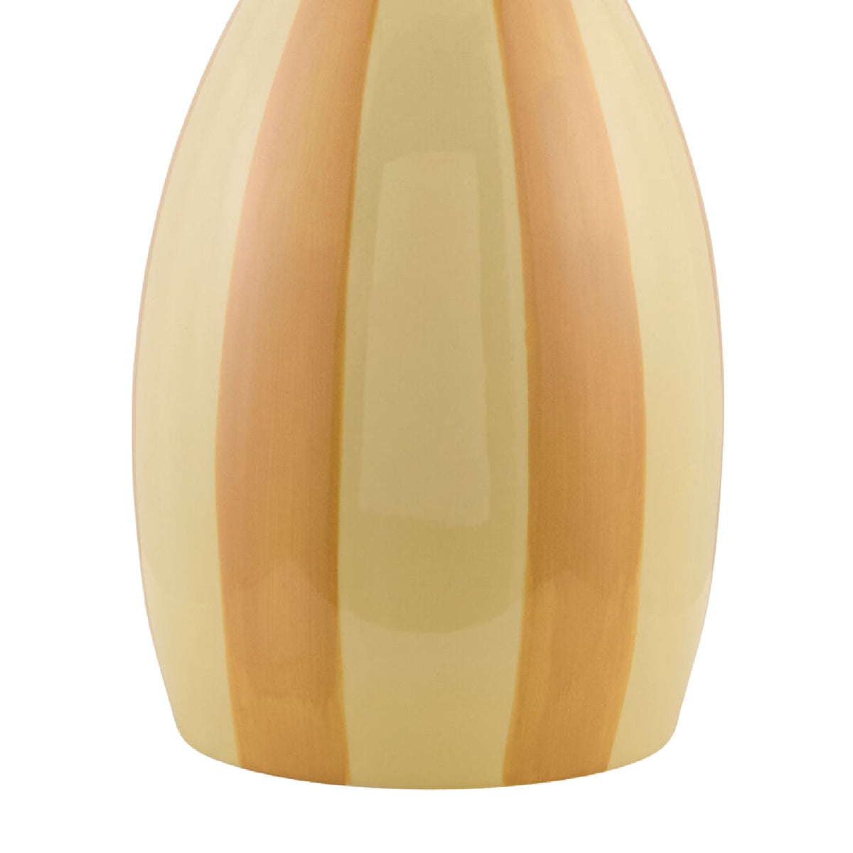 Modern European furniture - Yellow Striped Ceramic Table Lamp - www.oroa.com