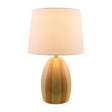 Modern European furniture - Yellow Striped Ceramic Table Lamp - www.oroa.com