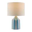 Modern European furniture - Vertical Lined Ceramic Table Lamp - www.oroa.com