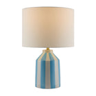 Modern European furniture - Vertical Lined Ceramic Table Lamp - www.oroa.com