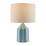 Modern European furniture - Vertical Lined Ceramic Table Lamp - www.oroa.com
