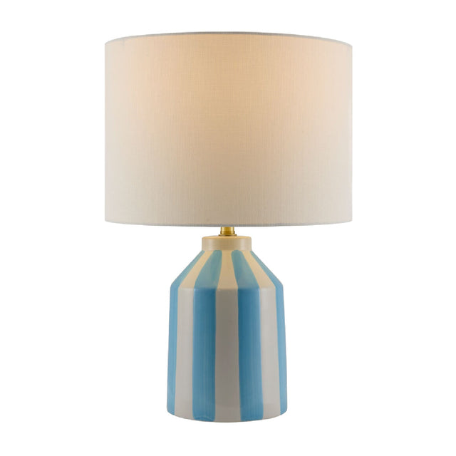 Modern European furniture - Vertical Lined Ceramic Table Lamp - www.oroa.com