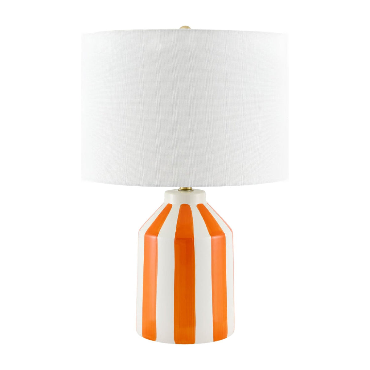 Modern European furniture - Vertical Lined Ceramic Table Lamp - www.oroa.com