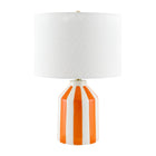Modern European furniture - Vertical Lined Ceramic Table Lamp - www.oroa.com