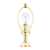 Modern European furniture - Vertical Lined Ceramic Table Lamp - www.oroa.com