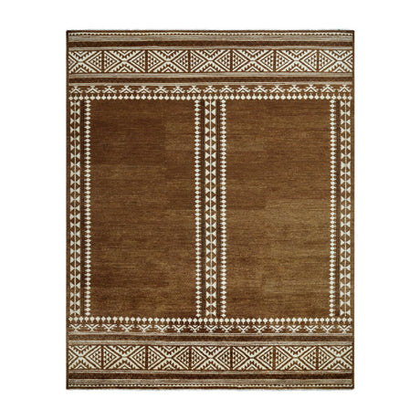 Modern European furniture - Brown Wool Blend Printed Carpet - www.oroa.com
