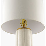 Modern European furniture - Modern White Linen Table Lamp - www.oroa.com