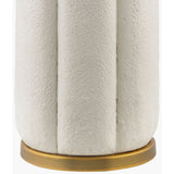 Modern European furniture - Modern White Linen Table Lamp - www.oroa.com