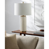Modern European furniture - Modern White Linen Table Lamp - www.oroa.com