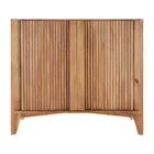 Modern European furniture - Reeded Mango Wood Cabinet - www.oroa.com
