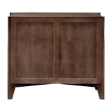 Modern European furniture - Reeded Mango Wood Cabinet - www.oroa.com