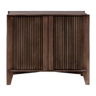 Modern European furniture - Reeded Mango Wood Cabinet - www.oroa.com