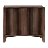 Modern European furniture - Reeded Mango Wood Cabinet - www.oroa.com