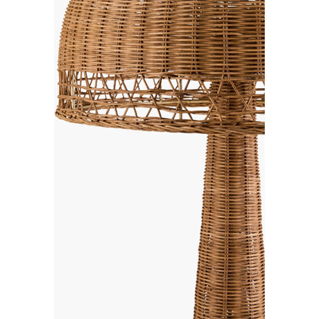 Modern European furniture - Natural Rattan Dome Floor Lamp - www.oroa.com