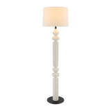 Modern European furniture - Lacquered White Accent Floor Lamp - www.oroa.com