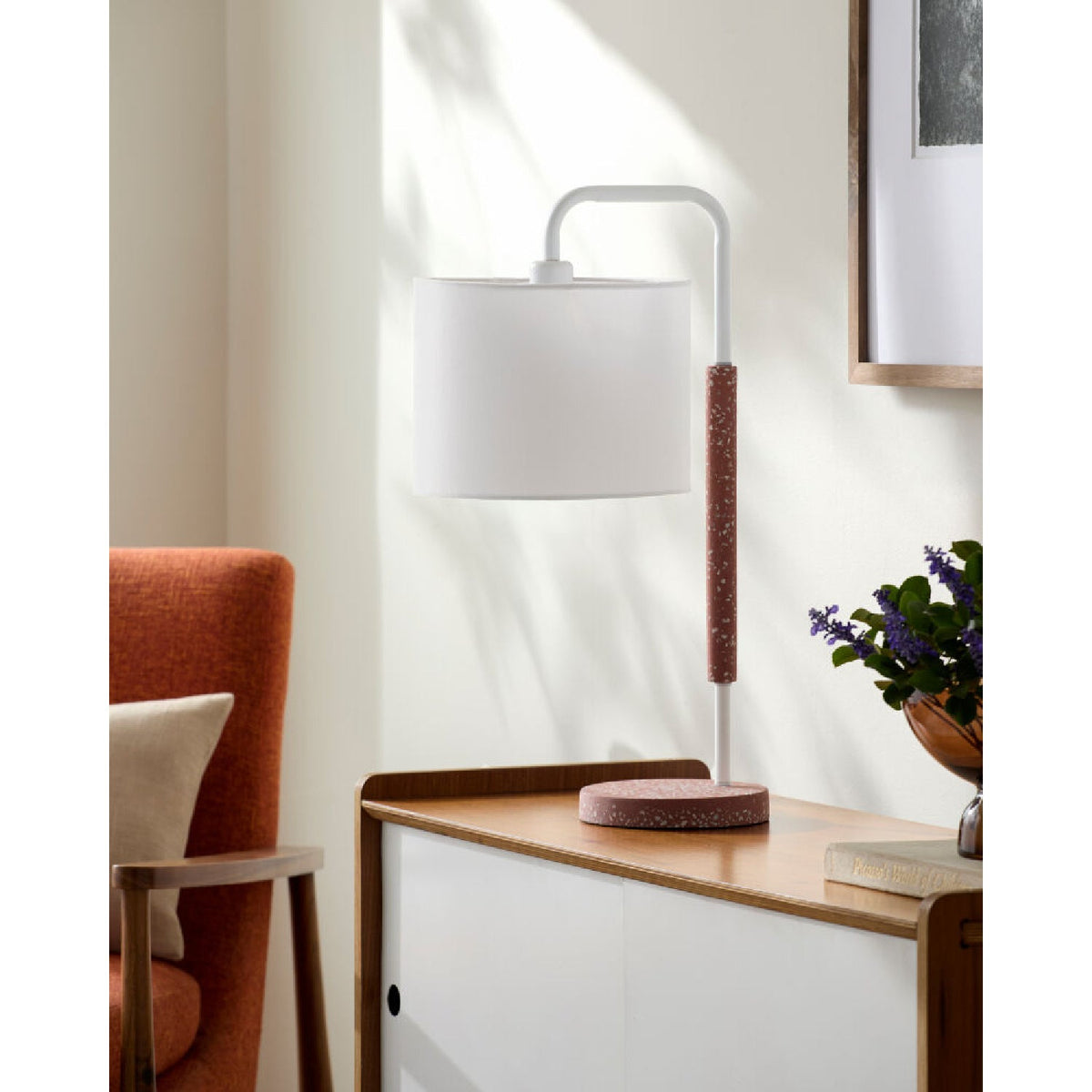 Modern European furniture - Gooseneck Linen Accent Table Lamp - www.oroa.com