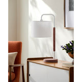 Modern European furniture - Gooseneck Linen Accent Table Lamp - www.oroa.com
