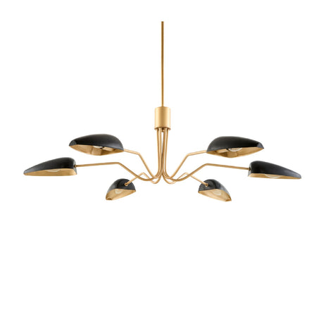 Modern European furniture - Painted Gold 6-Light Chandelier - www.oroa.com
