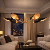 Modern European furniture - Black Metal Shades 6-Light Chandelier - www.oroa.com 