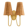 Modern European furniture - Rattan 2-Light Wall Lamp - www.oroa.com