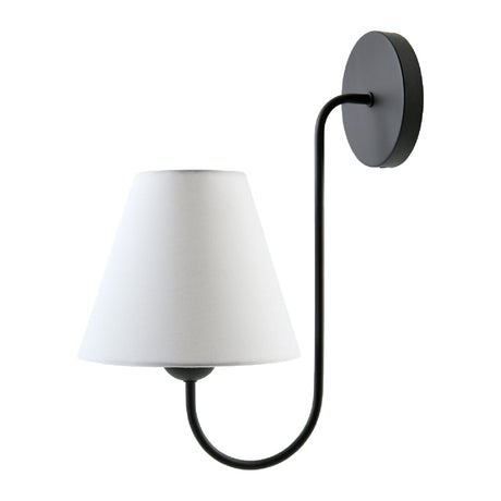 Modern European furniture - Linen Curved-Arm Wall Lamp - www.oroa.com