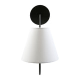 Modern European furniture - Linen Curved-Arm Wall Lamp - www.oroa.com