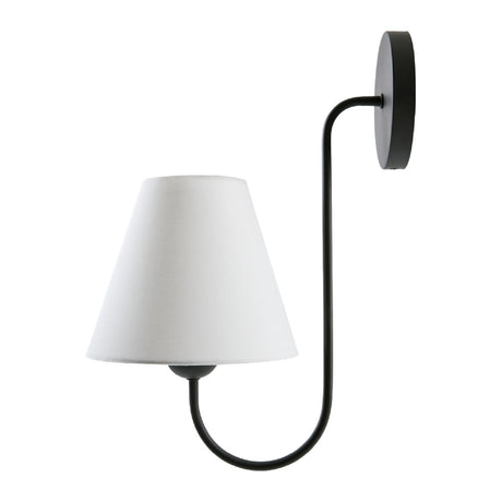 Modern European furniture - Linen Curved-Arm Wall Lamp - www.oroa.com