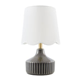 Modern European furniture - Scalloped Jute Table Lamp - www.oroa.com