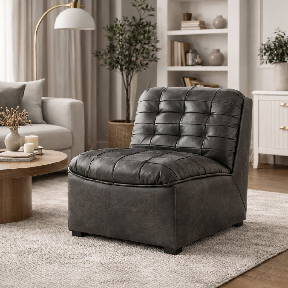 Modern European furniture - Tufted Modular Sofa - www.oroa.com