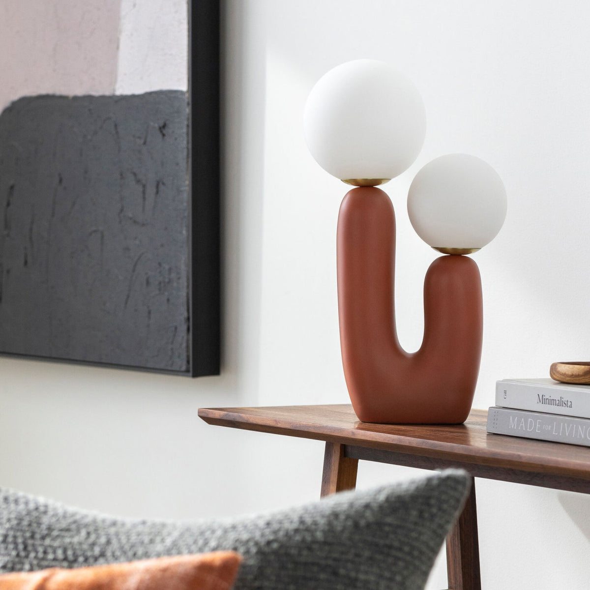Modern European furniture - Double Round Glass Table Lamp S - www.oroa.com