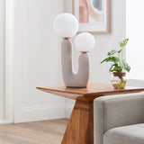 Modern European furniture - Double Round Glass Table Lamp S - www.oroa.com