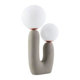 Modern European furniture - Double Round Glass Table Lamp S - www.oroa.com