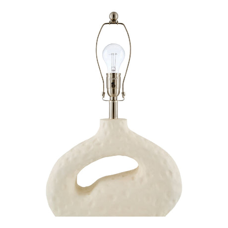 Modern European furniture - White Carved Accent Table Lamp - www.oroa.com
