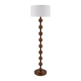 Modern European furniture - Wood Veneer Accent Floor Lamp - www.oroa.com