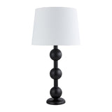 Modern European furniture - Triple Orb Rubberwood Table Lamp - www.oroa.com