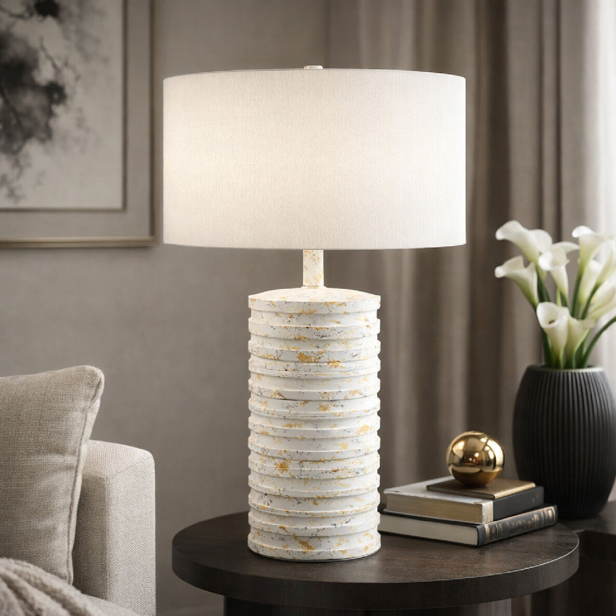 Modern European furniture - Painted Accent Table Lamp - www.oroa.com