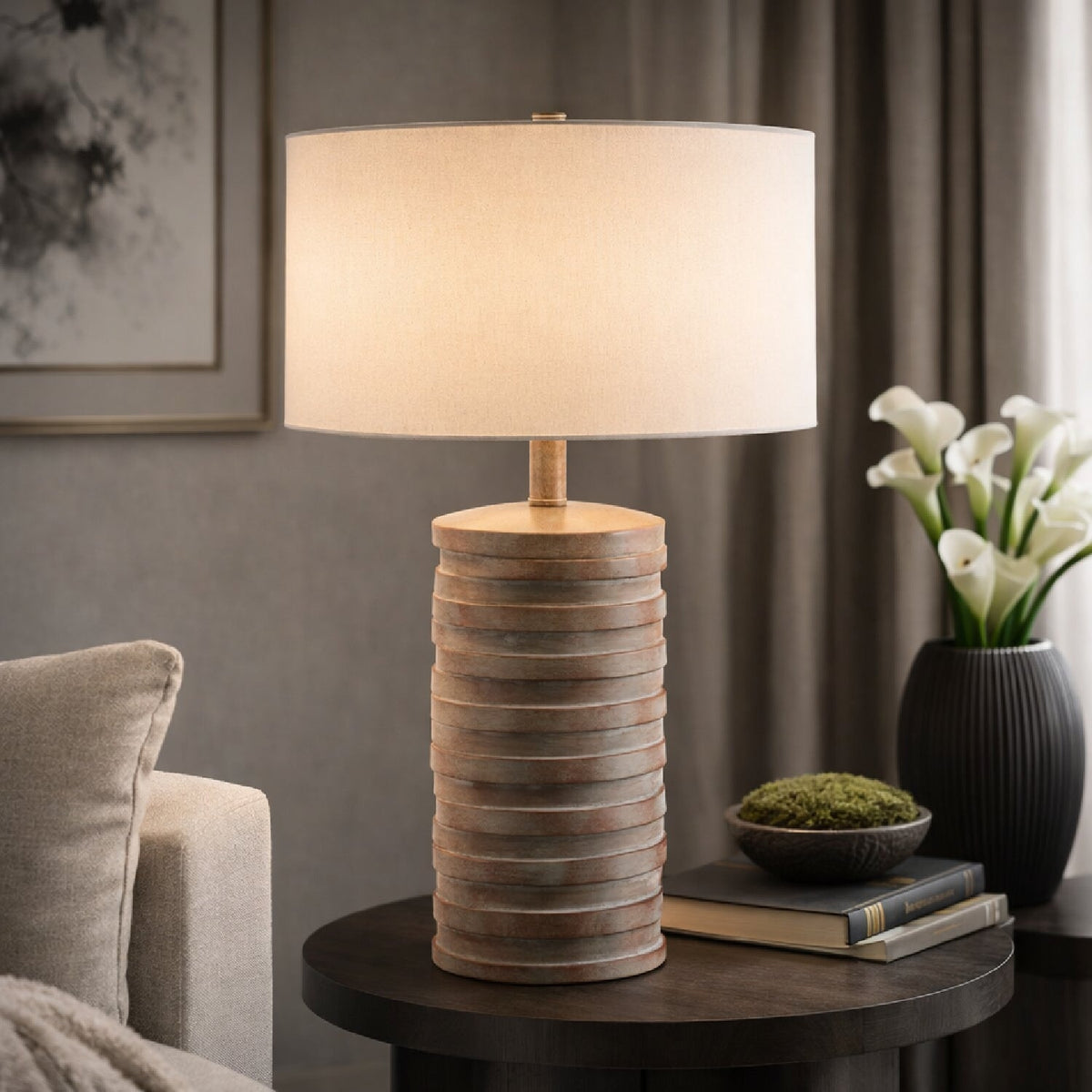 Modern European furniture - Painted Accent Table Lamp - www.oroa.com