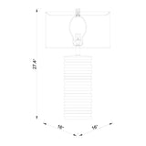 Modern European furniture - Distressed Finish Accent Table Lamp - www.oroa.com