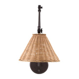 Modern European furniture - Rattan Adjustable-Arm Wall Lamp - www.oroa.com