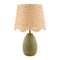 Modern European furniture - Scalloped Beige Jute Table Lamp - www.oroa.com