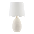 Modern European furniture - Scalloped Linen Ceramic Table Lamp - www.oroa.com