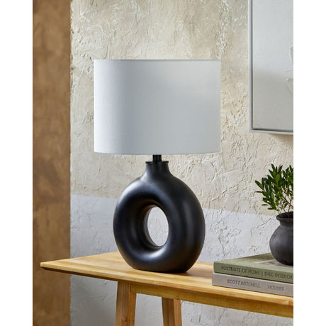 Modern European furniture - Ceramic Ring Accent Table Lamp - www.oroa.com