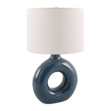 Modern European furniture - Ceramic Ring Accent Table Lamp - www.oroa.com