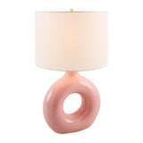 Modern European furniture - Ceramic Ring Accent Table Lamp - www.oroa.com