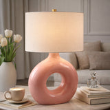 Modern European furniture - Ceramic Ring Accent Table Lamp - www.oroa.com